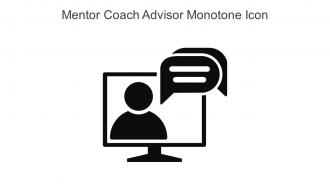 Mentor Coach Advisor Monotone Icon In Powerpoint Pptx Png And Editable Eps Format