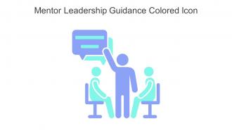 Mentor Leadership Guidance Colored Icon In Powerpoint Pptx Png And Editable Eps Format