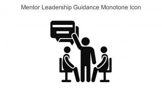 Mentor Leadership Guidance Monotone Icon In Powerpoint Pptx Png And Editable Eps Format