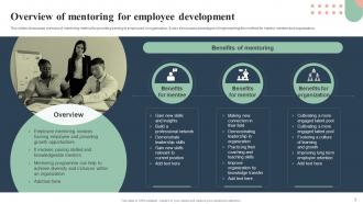 Mentoring Plan For Employee Growth And Development PowerPoint PPT Template Bundles DK MD