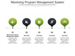 Mentoring program management system ppt powerpoint presentation gallery cpb
