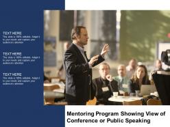 Mentoring Program Showing View Of Conference Or Public Speaking