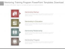 Mentoring training program powerpoint templates download