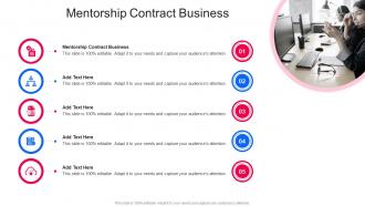Mentorship Contract Business In Powerpoint And Google Slides Cpb