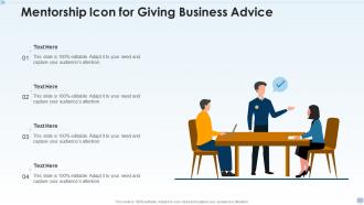Mentorship icon for giving business advice