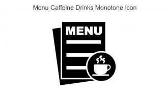 Menu Caffeine Drinks Monotone Icon In Powerpoint Pptx Png And Editable Eps Format