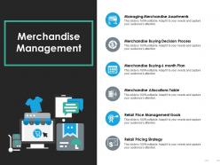 Merchandise management ppt slides background designs