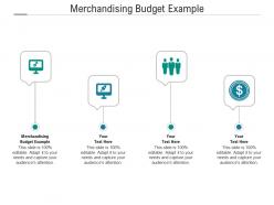 Merchandising budget example ppt powerpoint presentation file master slide cpb