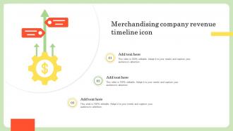 Merchandising Company Revenue Timeline Icon