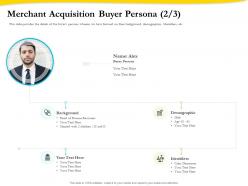 Merchant acquisition buyer persona demographic ppt presentation gallery