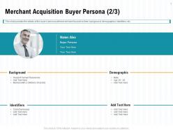 Merchant acquisition buyer persona l1996 ppt powerpoint presentation summary professional