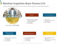 Merchant acquisition buyer persona lifestyle ppt templates