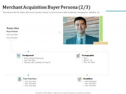Merchant acquisition buyer persona m2334 ppt powerpoint presentation file graphics