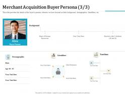 Merchant acquisition buyer persona m2335 ppt powerpoint presentation icon files