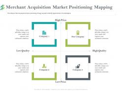 Merchant Acquisition Market Positioning Mapping Needs Ppt Powerpoint Presentation Ideas Graphics