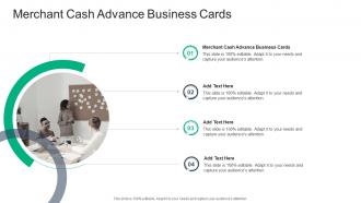 Merchant Cash Advance Business Cards In Powerpoint And Google Slides Cpb