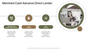 Merchant Cash Advance Direct Lender In Powerpoint And Google Slides Cpb