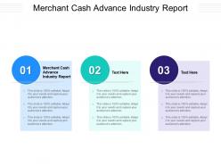 Merchant cash advance industry report ppt powerpoint presentation layouts information cpb