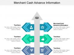 Merchant cash advance information ppt powerpoint presentation pictures vector cpb