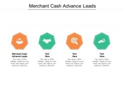 Merchant cash advance leads ppt powerpoint presentation pictures master slide cpb