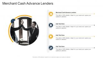 Merchant Cash Advance Lenders In Powerpoint And Google Slides Cpb