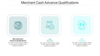 Merchant Cash Advance Qualifications In Powerpoint And Google Slides Cpb