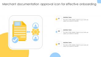 Merchant Documentation Approval Icon For Effective Onboarding