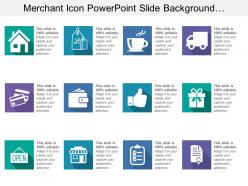Merchant Icon Powerpoint Slide Background Designs