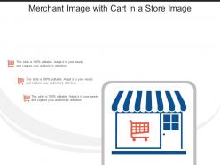 Merchant Image With Cart In A Store Image