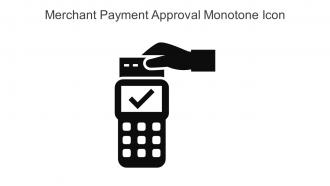 Merchant Payment Approval Monotone Icon In Powerpoint Pptx Png And Editable Eps Format