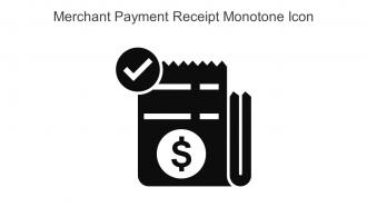 Merchant Payment Receipt Monotone Icon In Powerpoint Pptx Png And Editable Eps Format