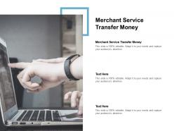 Merchant service transfer money ppt powerpoint presentation professional ideas cpb