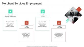 Merchant Services Employment In Powerpoint And Google Slides Cpb