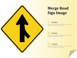 Merge road sign image