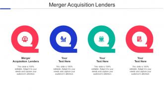 Merger Acquisition Lenders Ppt Powerpoint Presentation Ideas Topics Cpb