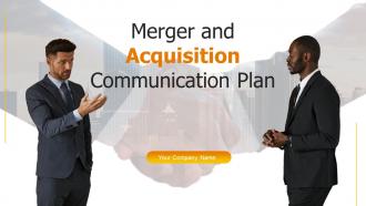 Merger And Acquisition Communication Plan Powerpoint Ppt Template Bundles