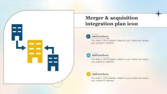Merger And Acquisition Integration Plan Icon