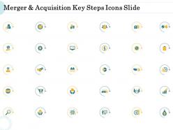 Merger and acquisition key steps merger and acquisition key steps icons slide ppt microsoft