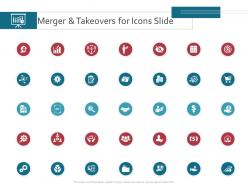 Merger and takeovers for icons slide ppt powerpoint presentation styles grid