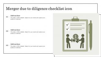 Merger Due To Diligence Checklist Icon