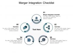 Merger integration checklist ppt powerpoint presentation summary files cpb