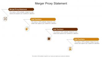Merger Proxy Statement In Powerpoint And Google Slides Cpb
