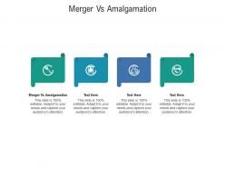 Merger vs amalgamation ppt powerpoint presentation infographic template background designs cpb