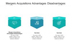 Mergers acquisitions advantages disadvantages ppt powerpoint presentation pictures background designs cpb