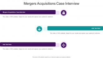 Mergers Acquisitions Case Interview In Powerpoint And Google Slides Cpb