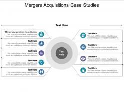 Mergers acquisitions case studies ppt powerpoint presentation gallery icon cpb