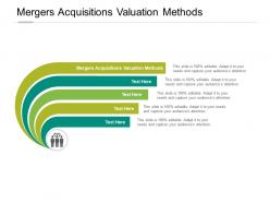 Mergers acquisitions valuation methods ppt powerpoint presentation slides cpb