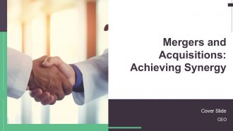 Mergers And Acquisitions Achieving Synergy PPT Template AT