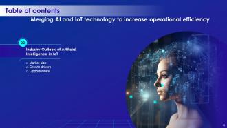 Merging AI And IOT Technology To Increase Operational Efficiency Powerpoint Presentation Slides IoT CD Compatible Impactful