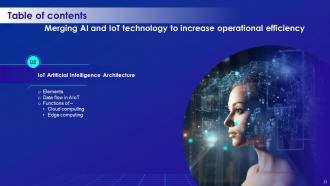 Merging AI And IOT Technology To Increase Operational Efficiency Powerpoint Presentation Slides IoT CD Impressive Impactful